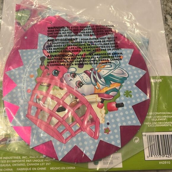 Shopkins Birthday Party Decoration Set 7 piece set New - Picture 4 of 4